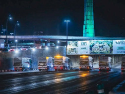 გმირთა მოედანზე გზის სავალი ნაწილი და საგზაო ინფრასტრუქტურა მოირეცხა
