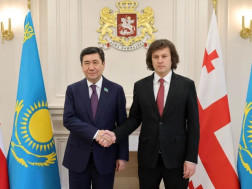 საქართველოს პრემიერ-მინისტრი ყაზახეთის პარლამენტის ქვედა პალატის თავმჯდომარეს შეხვდა