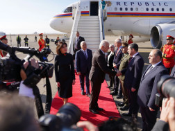 საქართველოს ოფიციალური ვიზიტით სომხეთის პრეზიდენტი ვაჰაგნ ხაჩატურიანი ეწვია 