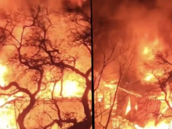 მცხეთის გადასახვევთან ძლიერი ხანძარია მცხეთის გადასახვევთან ძლიერი ხანძარია