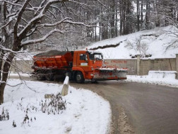 მოძრაობა გზა თოვლი