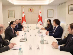 საქართველოს პრემიერ-მინისტრი ირაკლი კობახიძე Aqualia-სა და GWP-ის წარმომადგენლებს შეხვდა