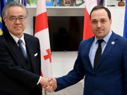 გიორგი გაბუნია იაპონიის ელჩს შეხვდა