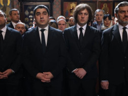 შალვა პაპუაშვილი ილია მეორის სულის მოსახსენებელ პანაშვიდს დაესწრო