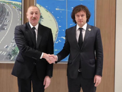 ირაკლი კობახიძე აზერბაიჯანის პრეზიდენტს შეხვდა