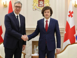 ირაკლი კობახიძე სერბეთის პრეზიდენტს ალექსანდარ ვუჩიჩს შეხვდა ირაკლი კობახიძე სერბეთის პრეზიდენტს ალექსანდარ ვუჩიჩს შეხვდა