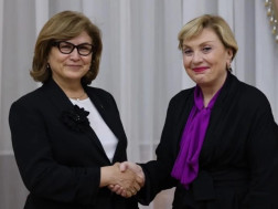 საქართველოს კულტურის მინისტრი თინათინ რუხაძე ტაჯიკეთის რესპუბლიკის კულტურის მინისტრ მატლუბახონ სატორიონს შეხვდა