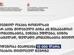 დევნილთა ფულადი კომპენსაცი